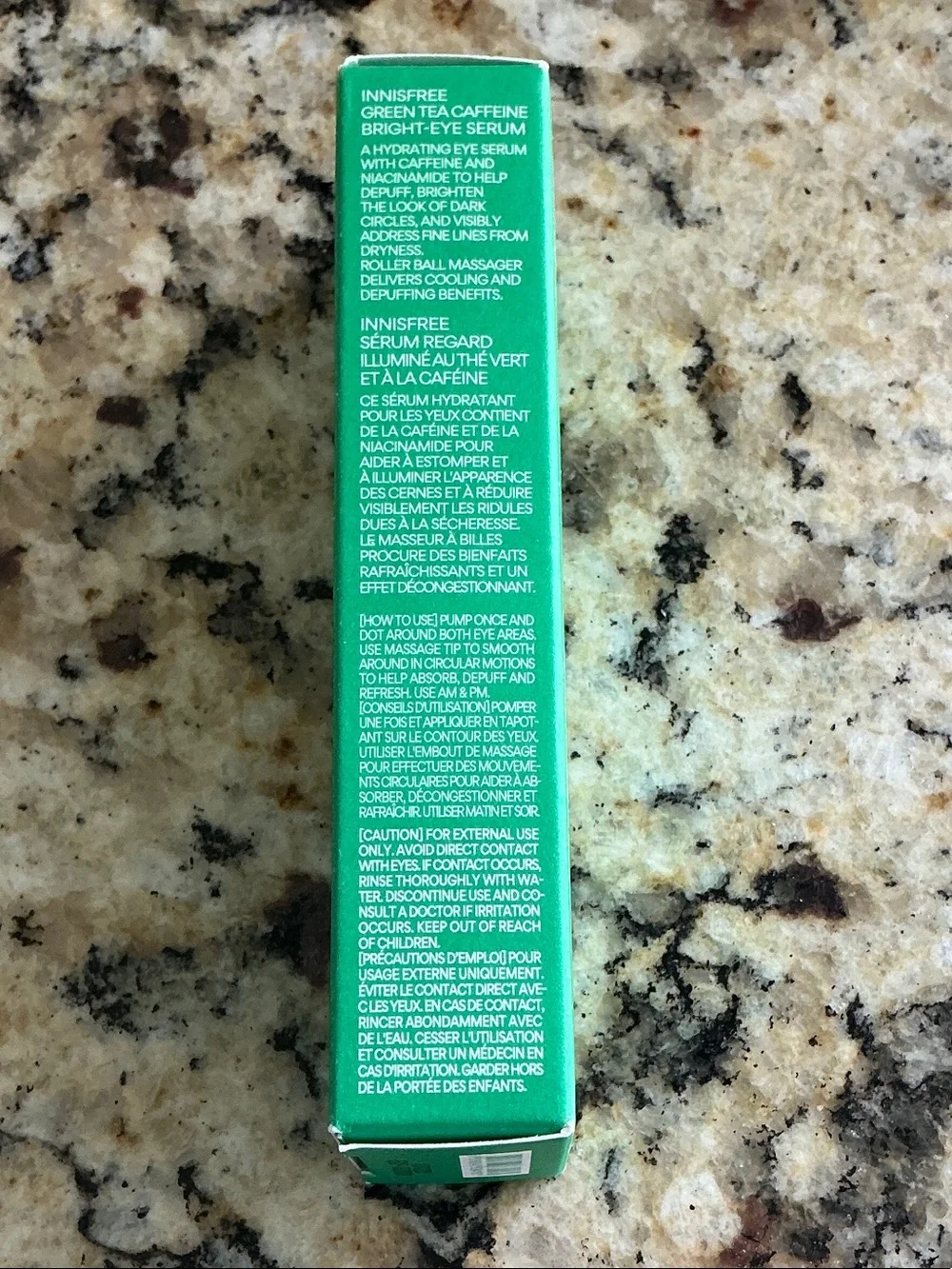 InnIsFree Green Tea Caffeine Bright-Eye Serum - Eye Roller